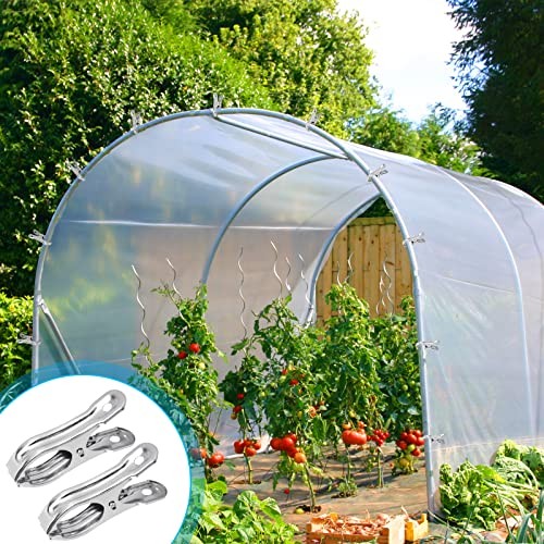 200PCS 2 Inch Garden Clips Heavy Duty Greenhouse Clips Stainless Steel