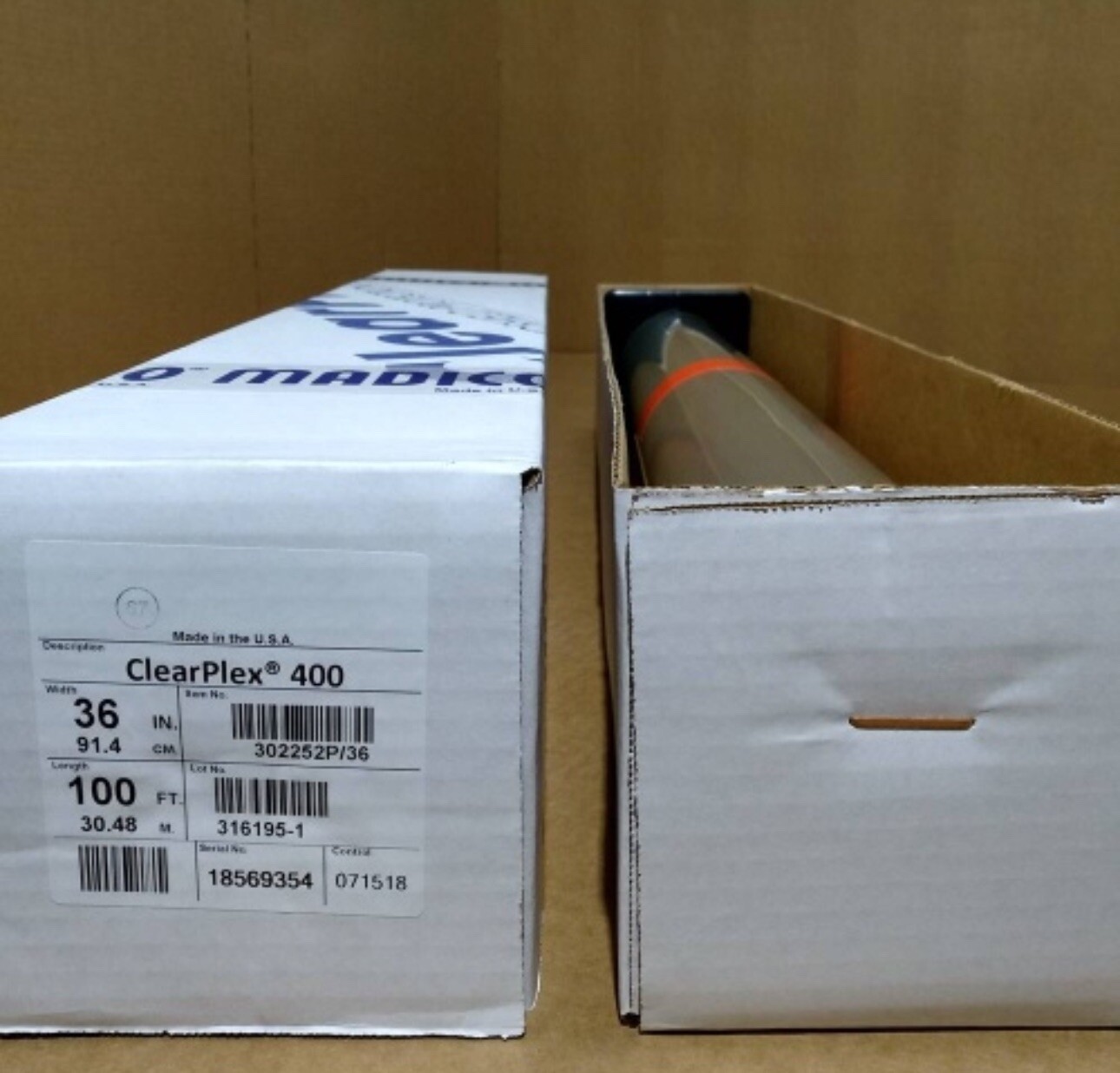 Clearplex Windshield Protection Film 36” x 100 Ft Full Roll PPF from Madico