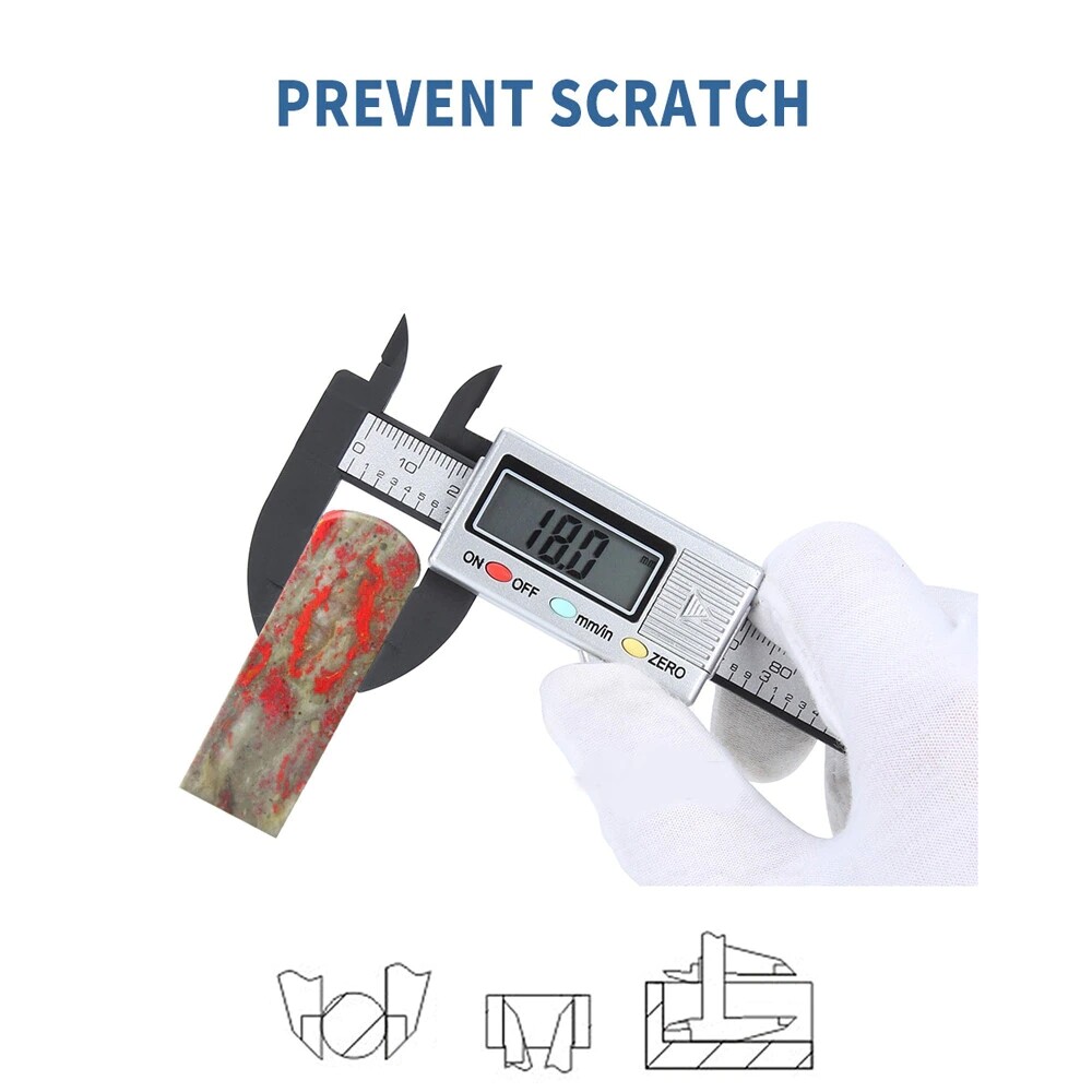 4" Micrometer Digital Measuring Tool Caliper Vernier Gauge Metric 100mm 4-inch