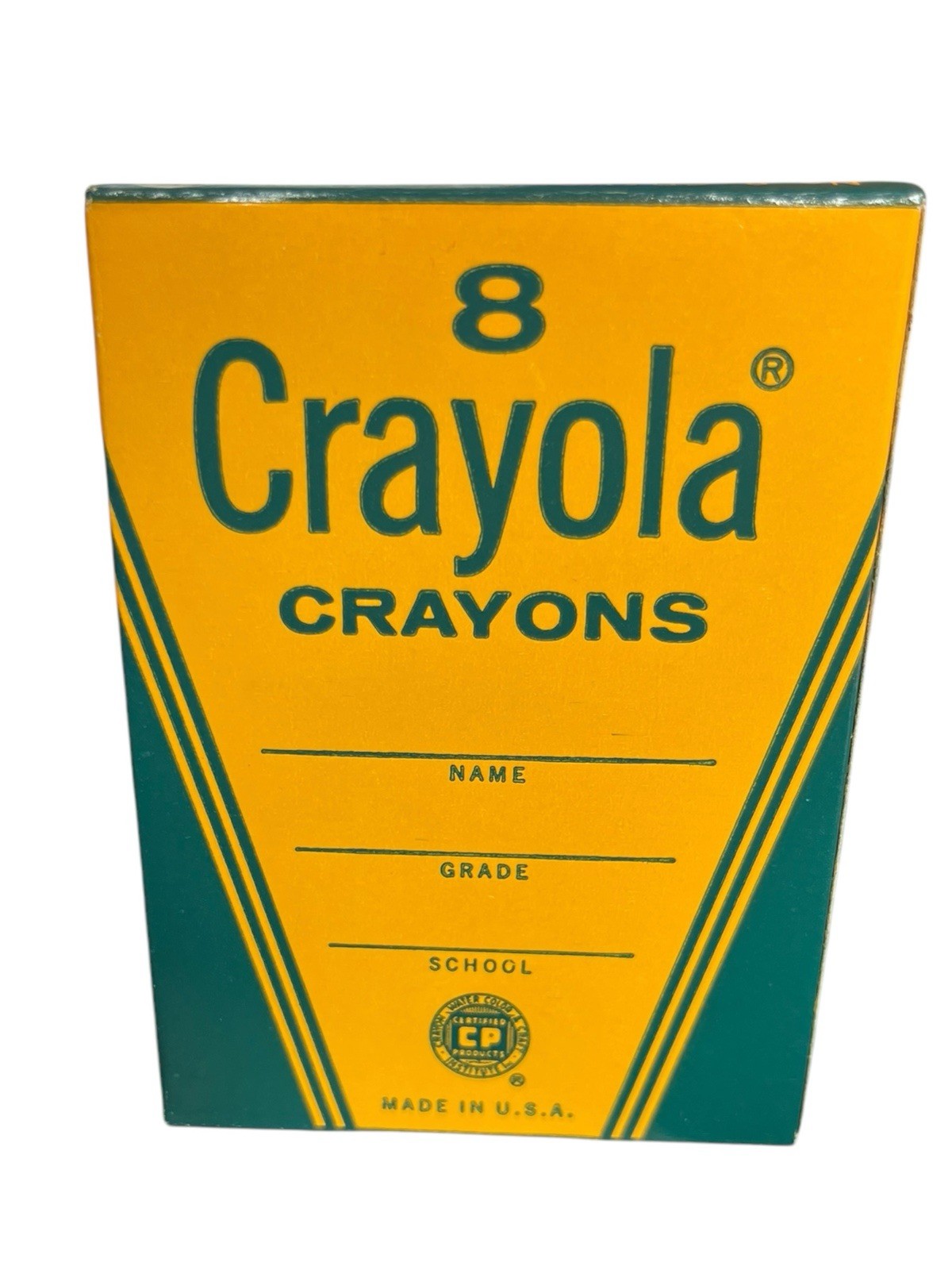 VTG NOS 1970's #8 Crayola Crayons Binney & Smith NY 15 cents NEW MINT school CP