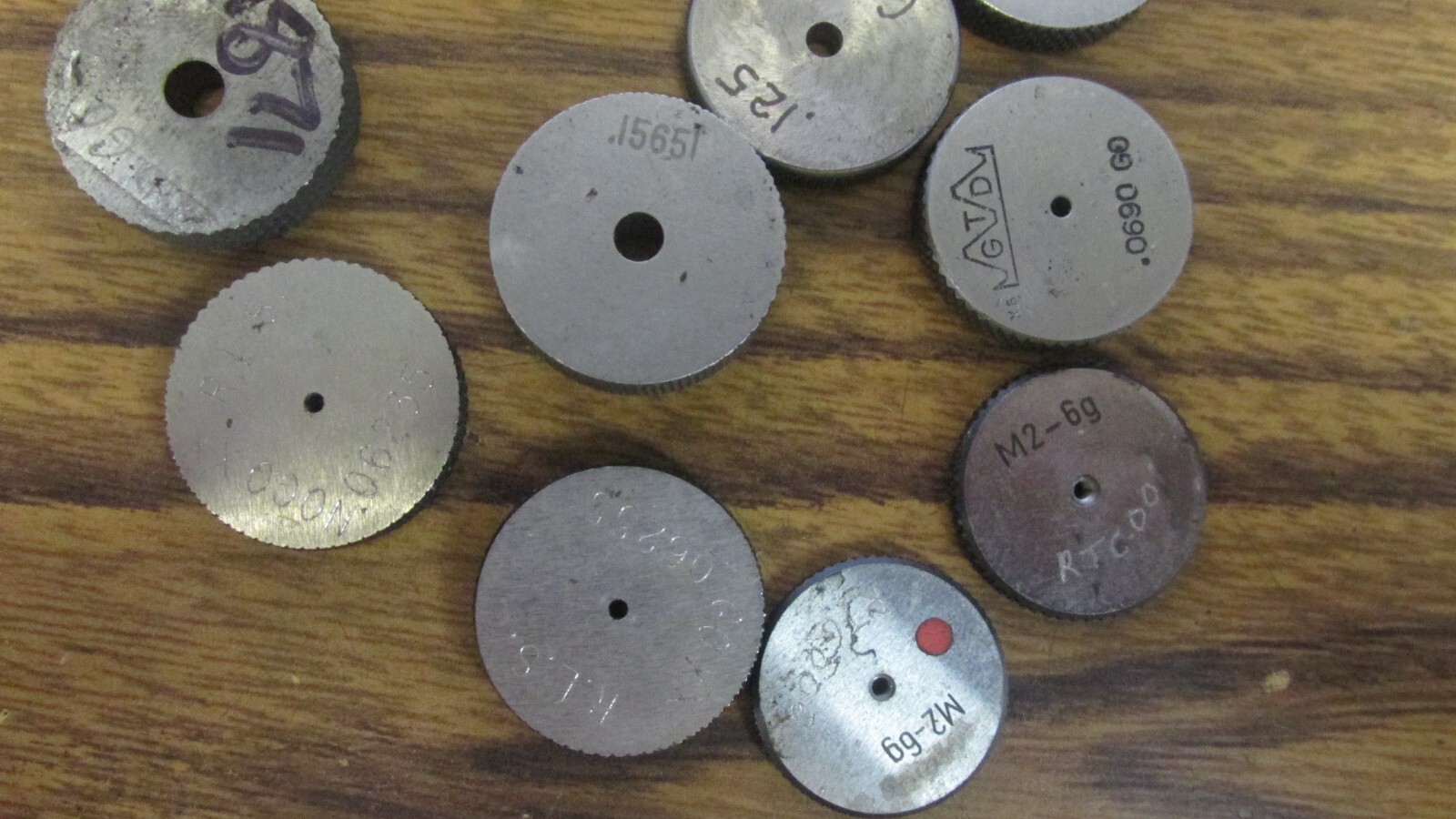 Master Ring Gage Size from Drop Down List