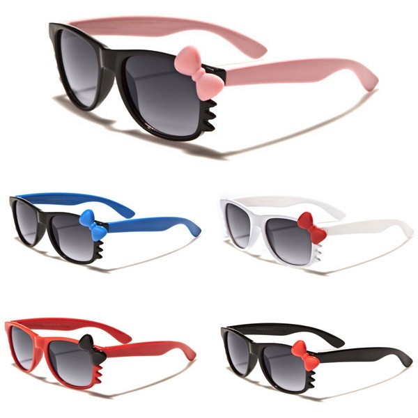 Hello Kitty Kids BABY TODDLER Girls Boy Sunglasses Black White Pink Cute Glasses