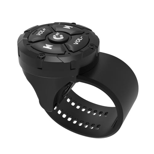 Bluetooth Media Button Remote,Waterproof Wireless Music Controller for Black