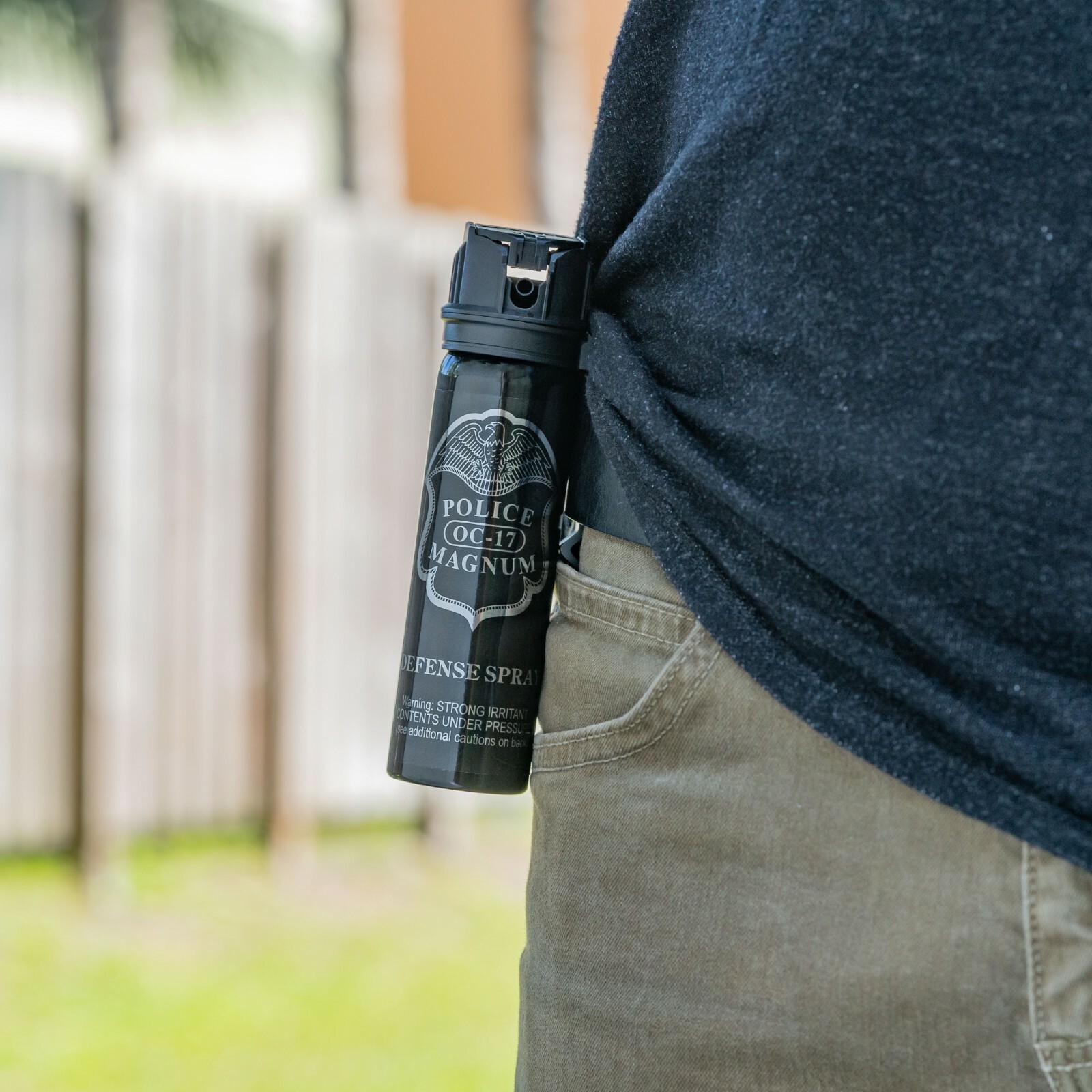 3 POLICE MAGNUM Pepper Spray Self Defense Security 4oz Flip Top Belt Clip Fogger