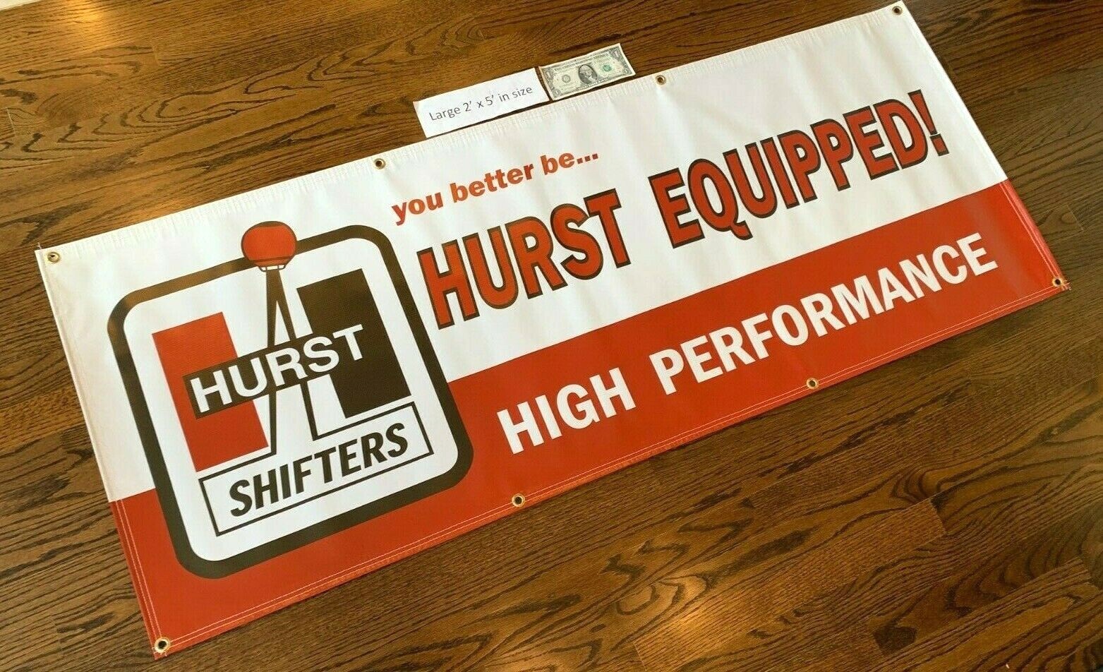 HURST SHIFTER Garage Banner Sign (Large 2'x5')