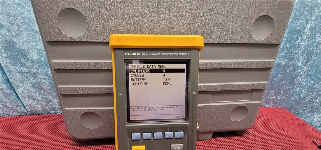 FLUKE 98 AUTOMOTOVE SCOPEMETER SERIES II OSCILLOSCOPE READ DESCRIPTION