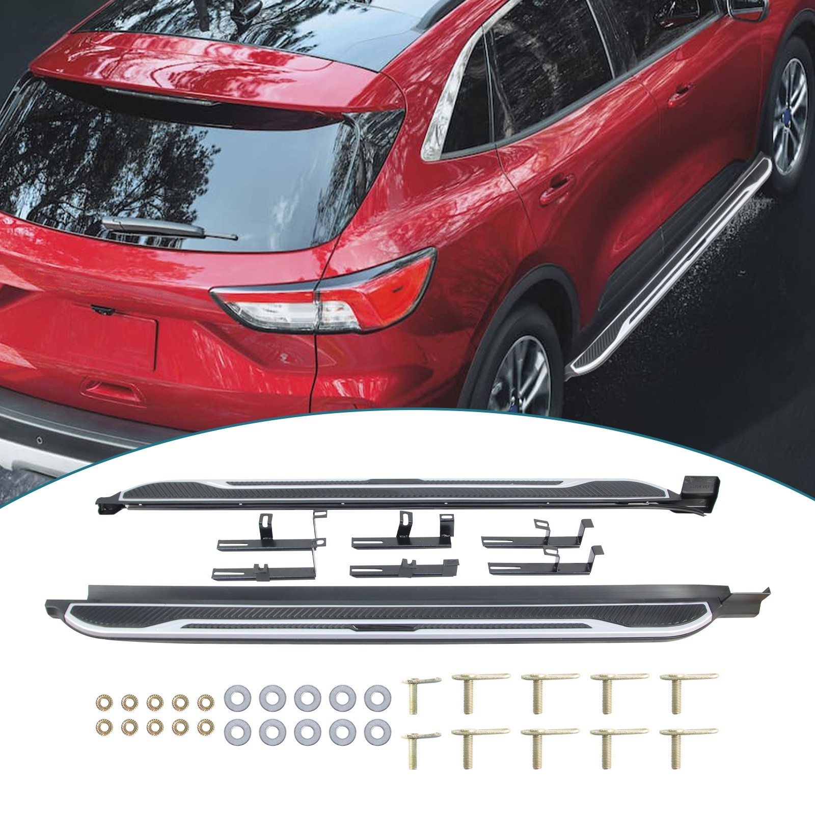 Running Boards Side Step Pedal Nerf Bar Fits For 2020-2025 Ford Escape