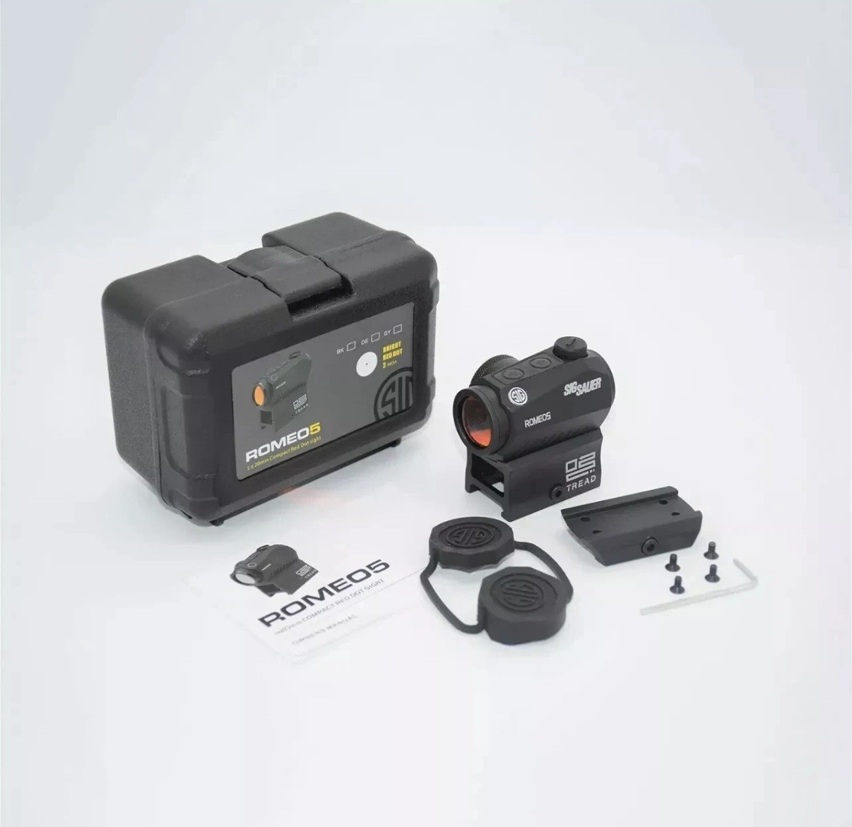 SIG SAUER ROMEO5 1x20mm Red 2 MOA Dot Sight - Black (SOR52001)