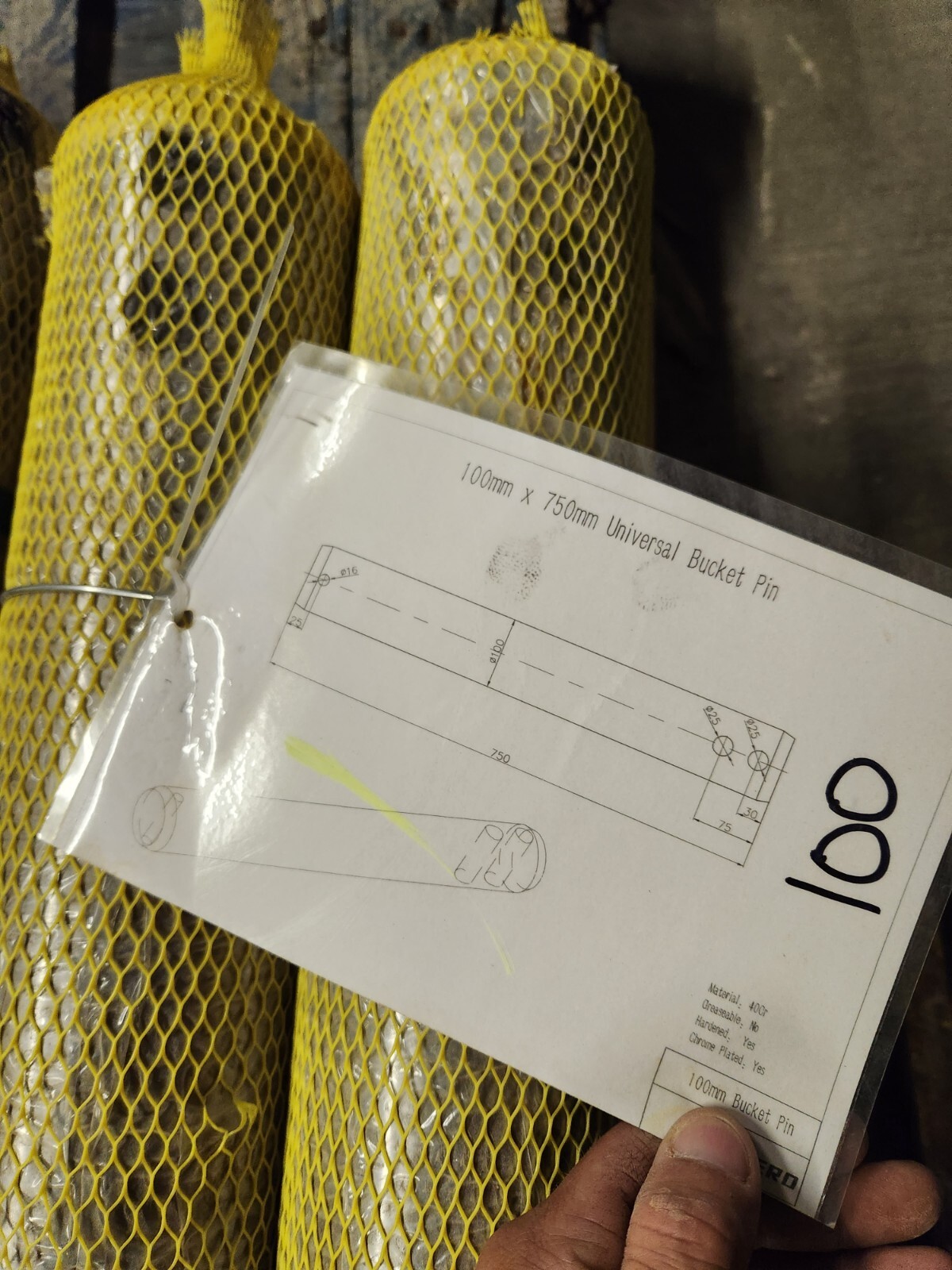 New Excavator Bucket Pin 80mm x 32" CAT 320 25” John Deere 210G Case CX Volvo