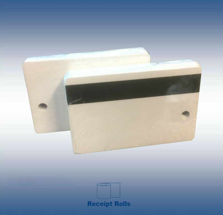 200 Genuine OEM Micros Oracle Magnetic Stripe White Employee Swipe ID Cards