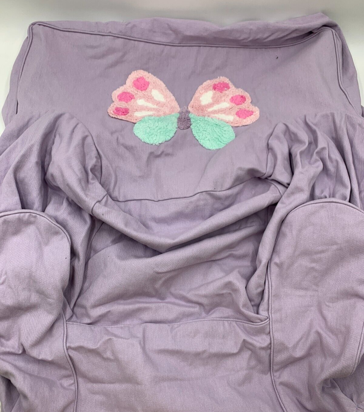 Pottery Barn Kids Anywhere Chair Candlewick Butterfly Slipcover Purple #6762E