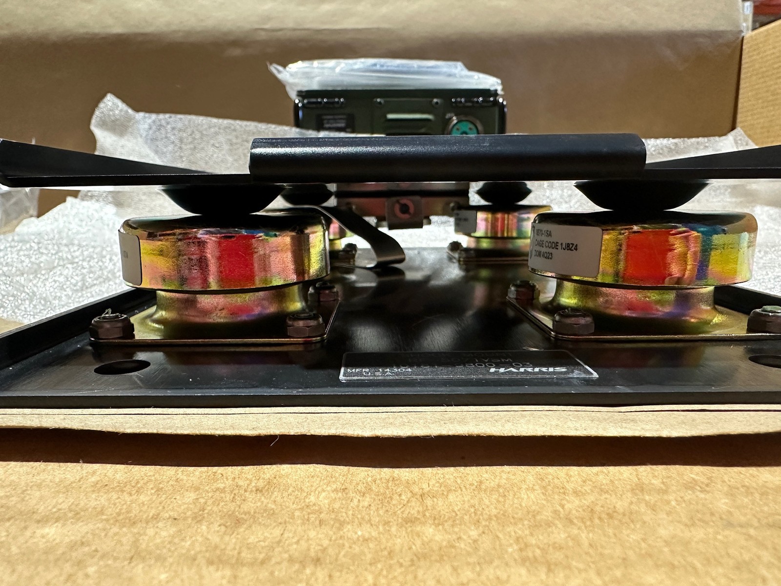 L3 Harris RF-5051-PS001 Power Supply w/ Vehicle Shock Mount & DC Power Cable