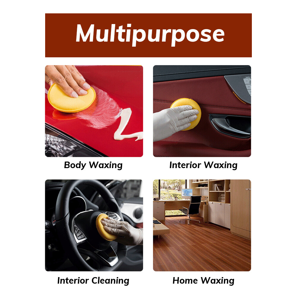 12PCS Car Wax Applicator Polish Foam Sponge Wax Cleaning Detailing Pads
