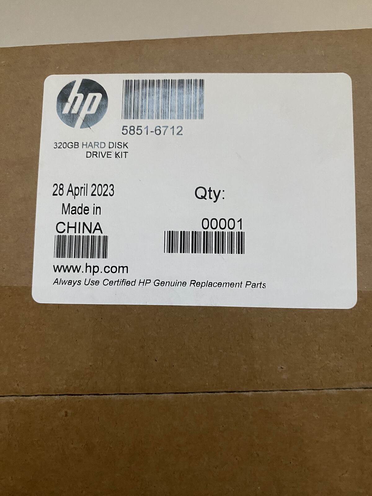 HP 5851-6712 Secure High Performance Hard Disk Drive 320GB Genuine New
