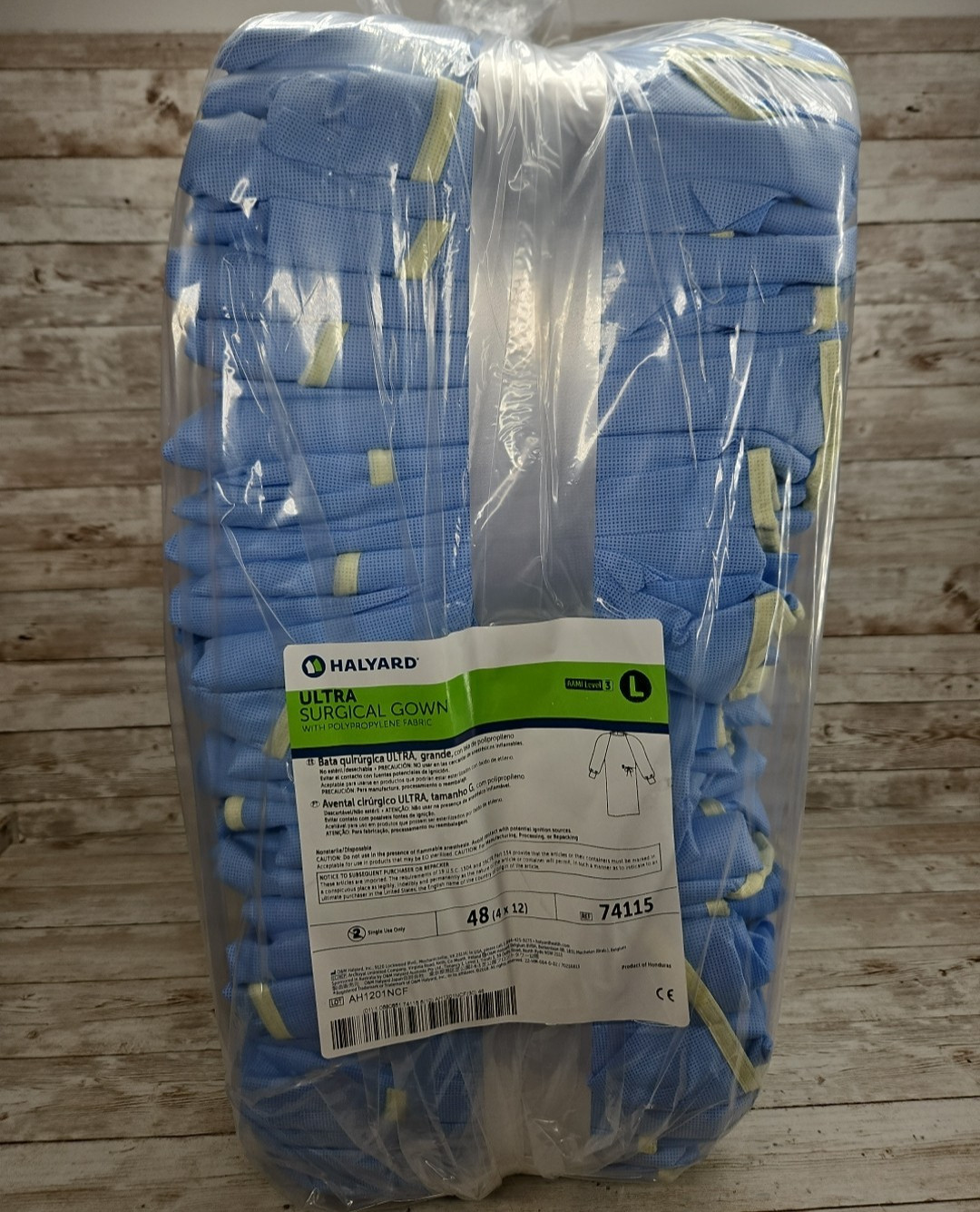 Halyard Surgical Gown Ultra With Polypropylene Fabric Size: LARGE *48-Pieces*