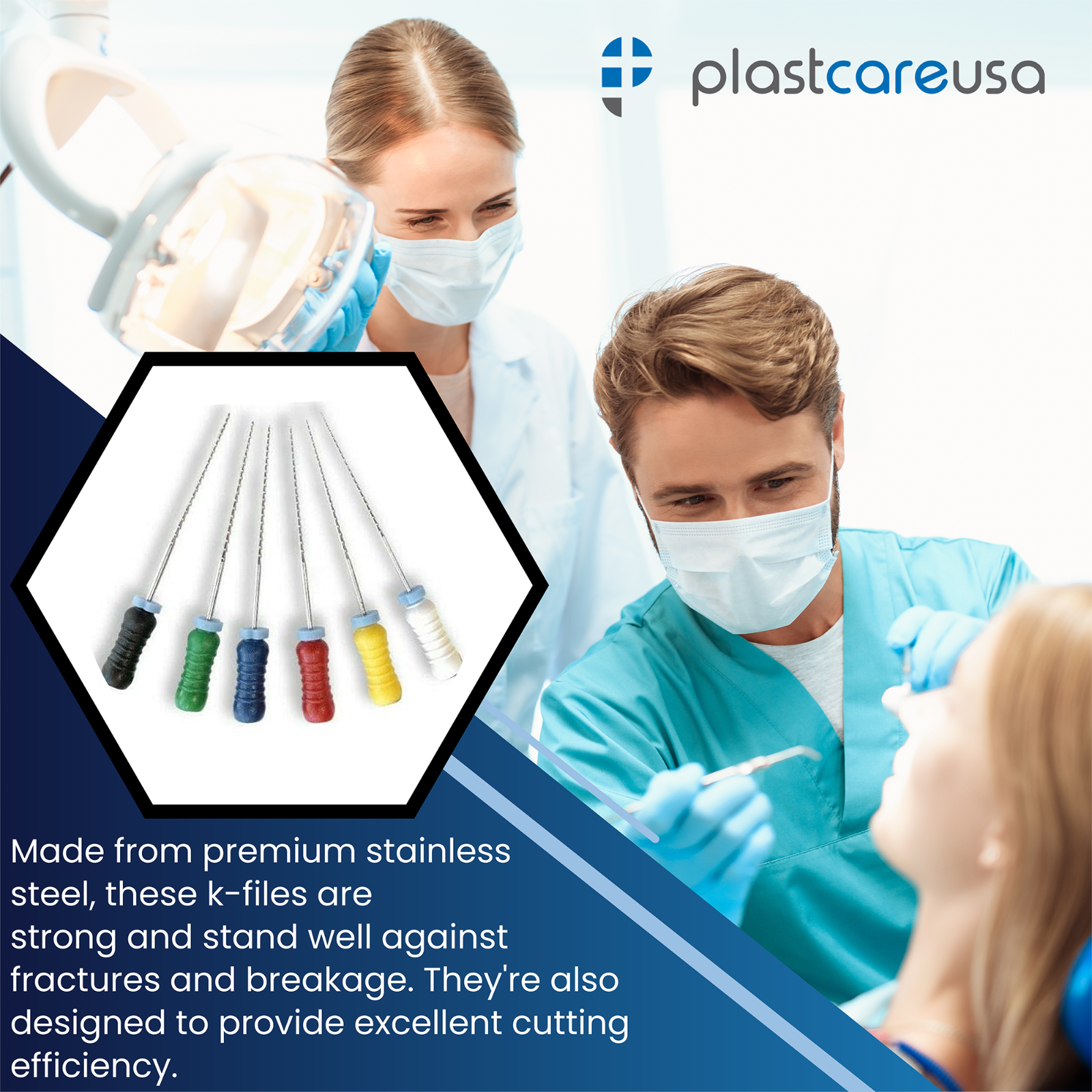 21mm Endodontic K Files K File (Choose Size Inside), Endo Dental Steel Rotary