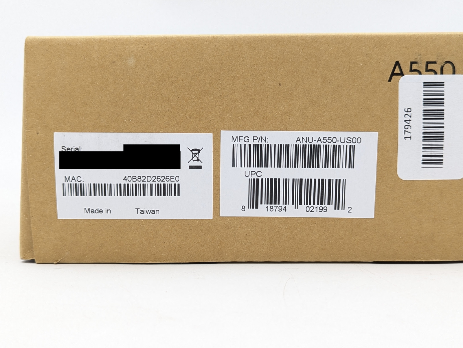 Access Networks Unleashed A550 Wi-Fi 6 Indoor Access Point (ANU-A550-US00) White