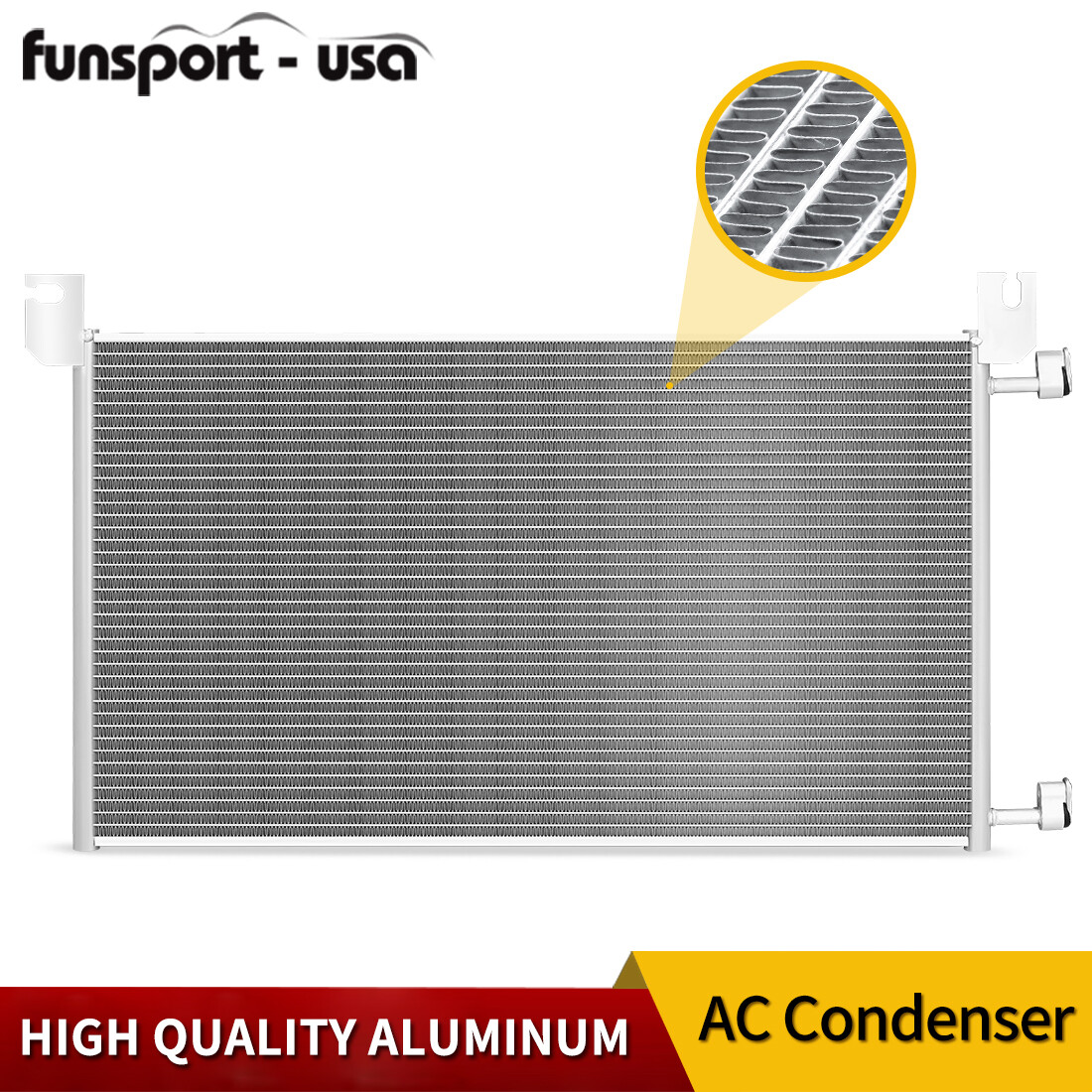 A/C AC Condenser for Chevy GMC Silverado Sierra 1500 2500 3500 Tahoe Yukon XL