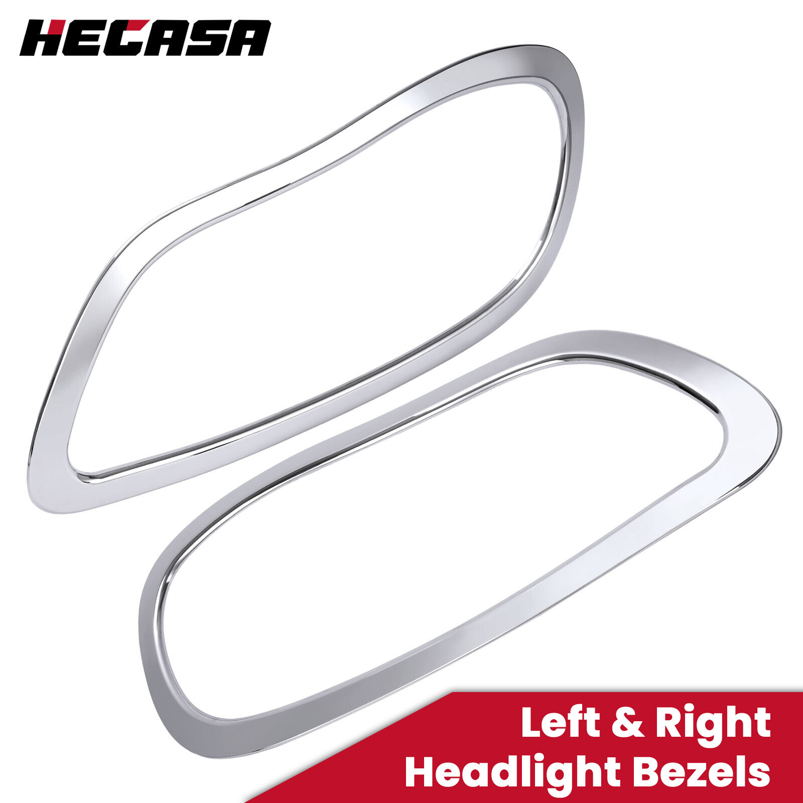 New Headlight Bezels Trims Chrome For Freightliner M2 Business Class 2002-2018