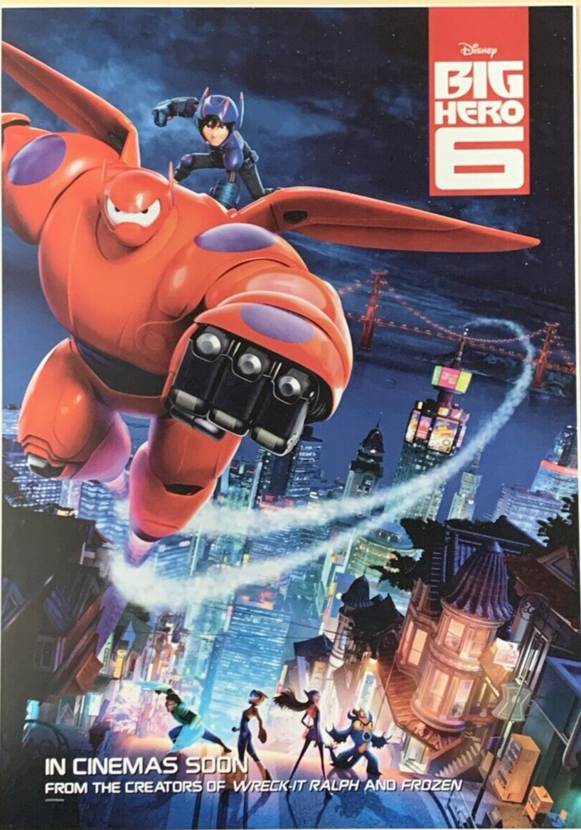 Big Hero 6 Movie Poster 2014 Disney #0059