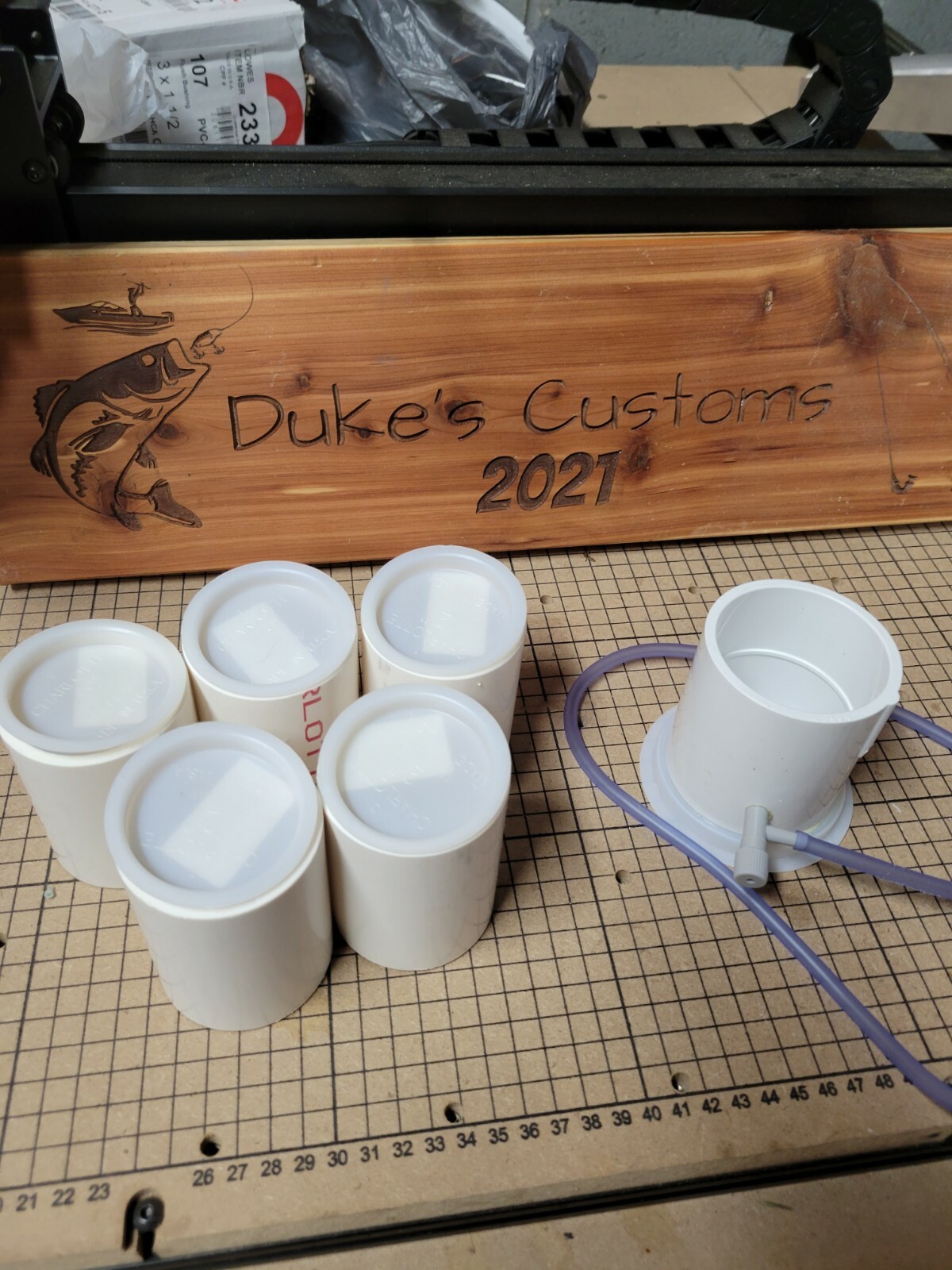 POWDER COAT COATING, PAINT FLUID BED 2"  4 EXTRA CUPS. FISHING. LURES, JIGS, SP