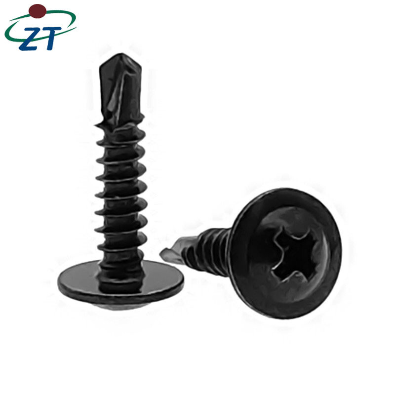 US 50-1000 pcs Black Phosphate ZT Wafer Head Self Tapping/Drilling Screws Screw