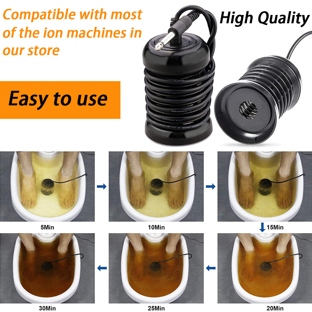 2 Ionic Detox Foot Spa Bath Array Round Stainless Steel Arrays Machine For Salon