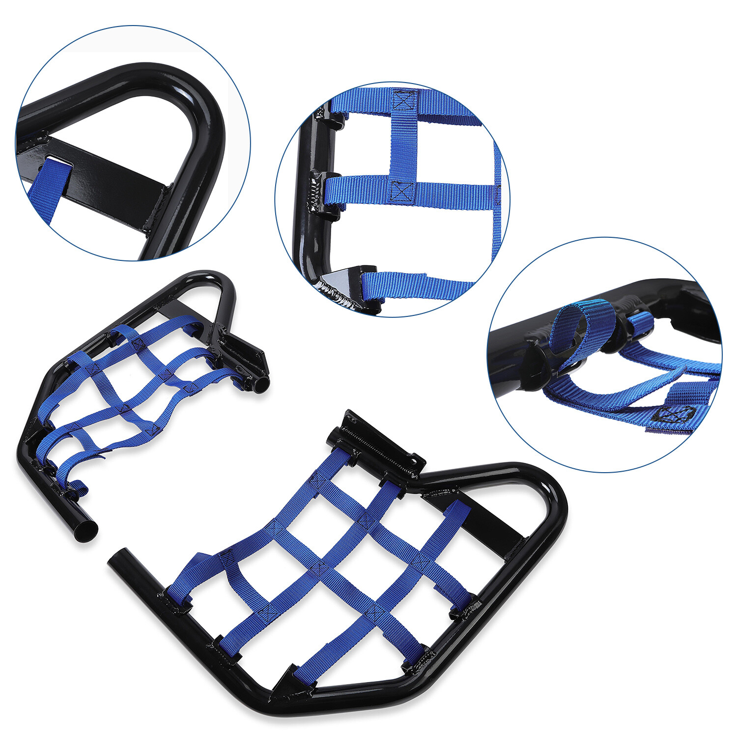 Blue Aluminium Side Step Nerf Bars Foot Peg For Yamaha Raptor 700 YFM 700 YFM700