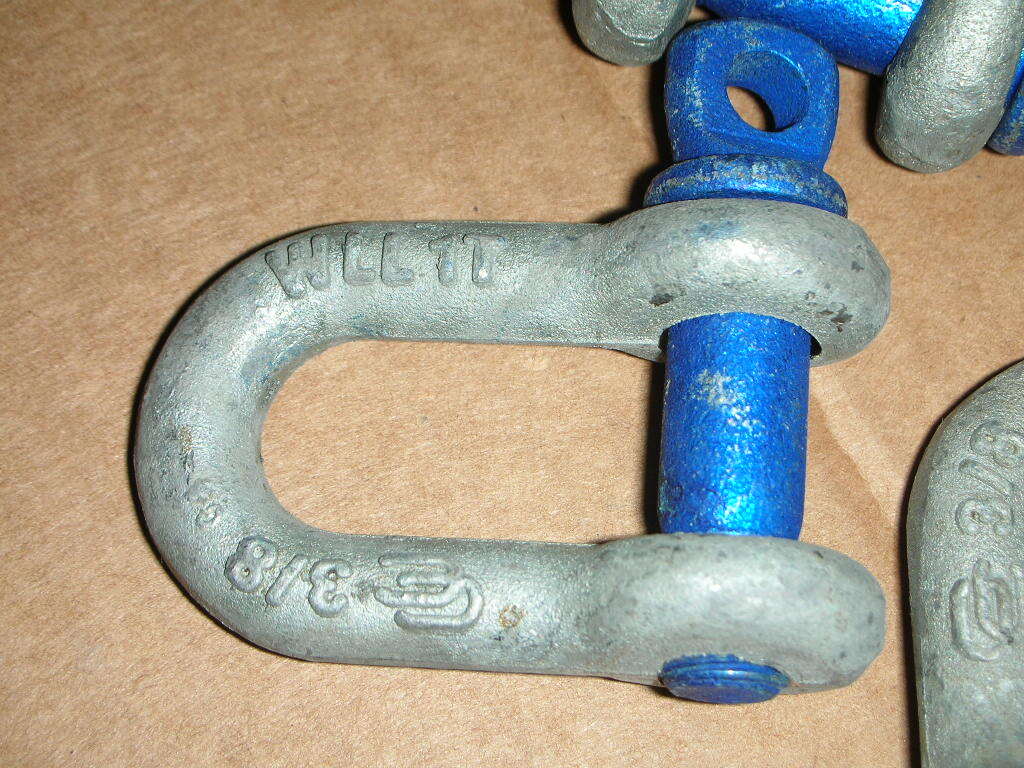 CAMPBELL Chain 5430635 543-0635 3/8In 1T 2000# Chain Shackle Clevis Galv USA!