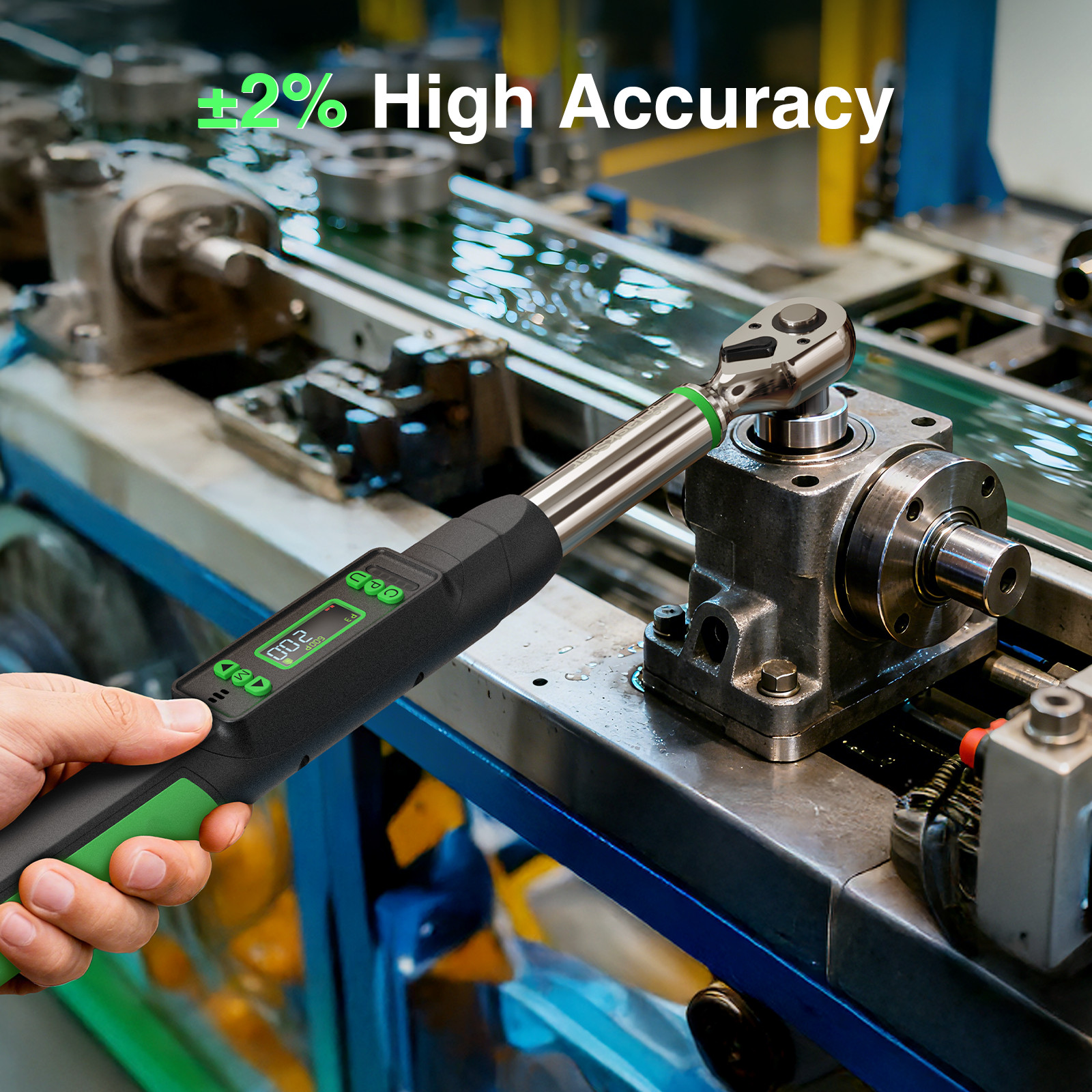 Taskstar Digital Torque Wrench 3/8 Drive 0–162 ft-lbs/ 0-220N.M ±2% Accuracy