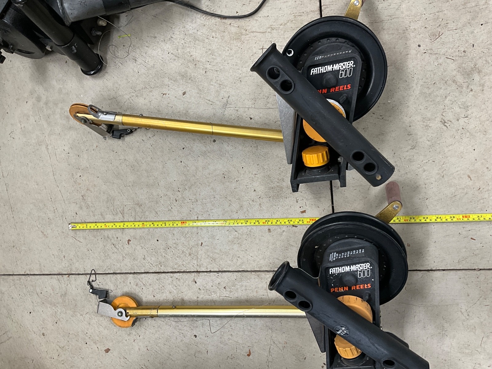 Penn Fathommaster 600 Manual Downriggers (2), with rod holders. Great shape