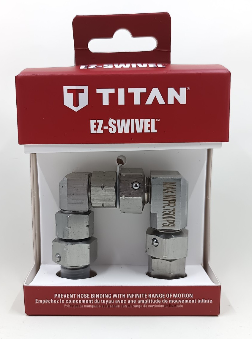 Titan EZ-Swivel 2454975 1/4" 6.35mm 7500psi Hose Attatchment New!