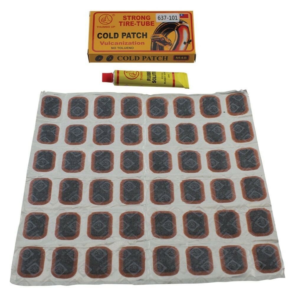 Bike Bicycle Tube Tire Tyre Cold Patch Repair Kit Puncture Repair 3208