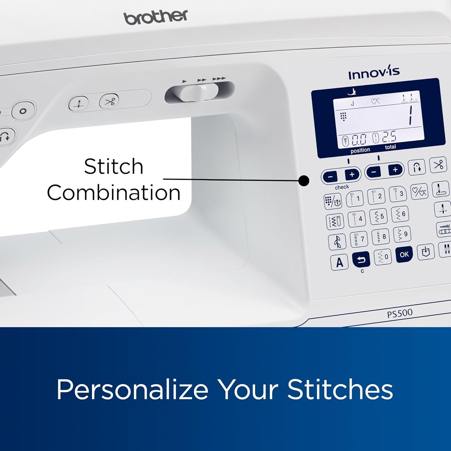 Brother PS500 Pacesetter Sewing Machine with 100 Built-In Stitches