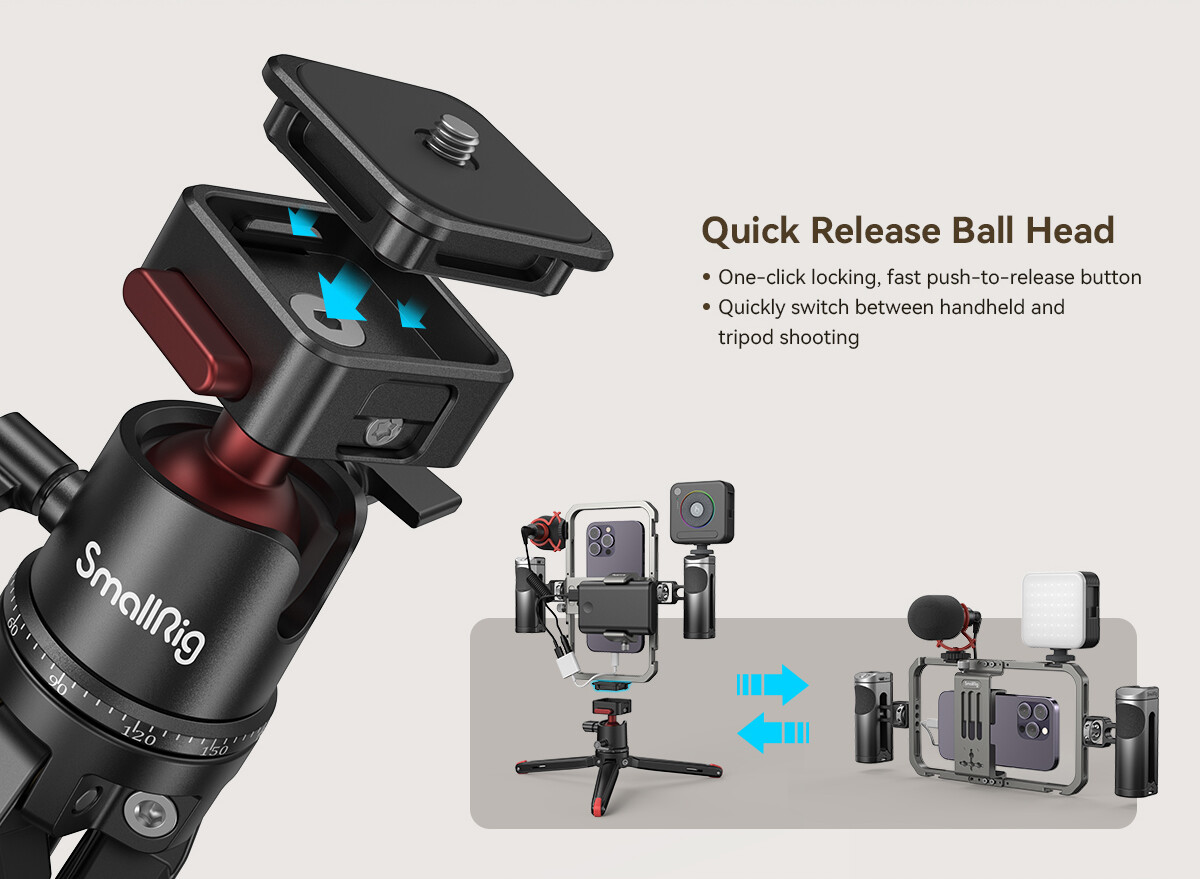 SmallRig Professional Protab Phone Video Rig Kit Vlogging Live Streaming 2022