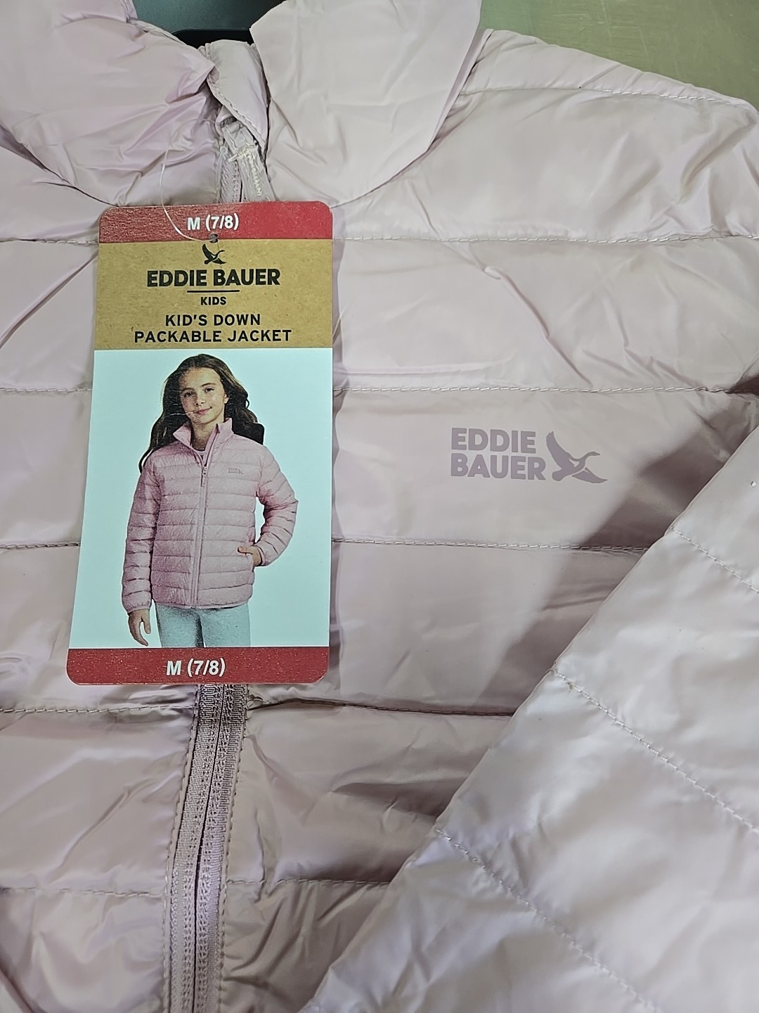 NWT: Girl's Eddie Bauer Down Packable Jacket - 2 Colors/4 Sizes to Choose From!