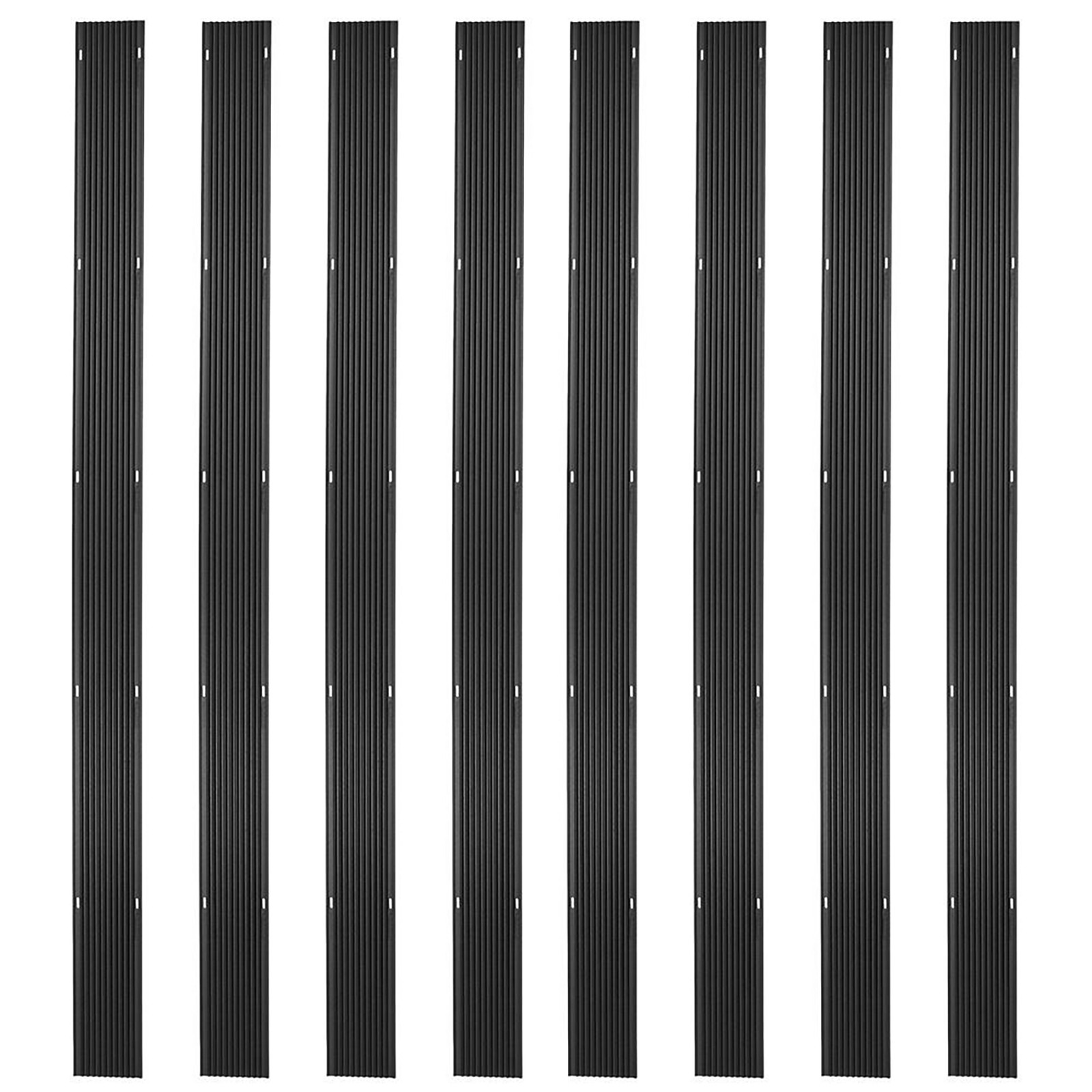 Black Ice 8 Pack 7' 10" Snowmobile Trailer Ski Guides for Friction-Free Loading