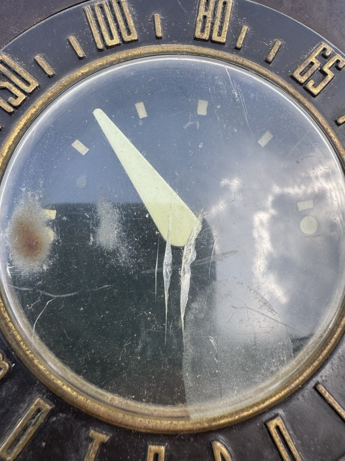 Vintage 1950 Motorola Model 51C Tube AM Clock Radio Works Brown Plastic