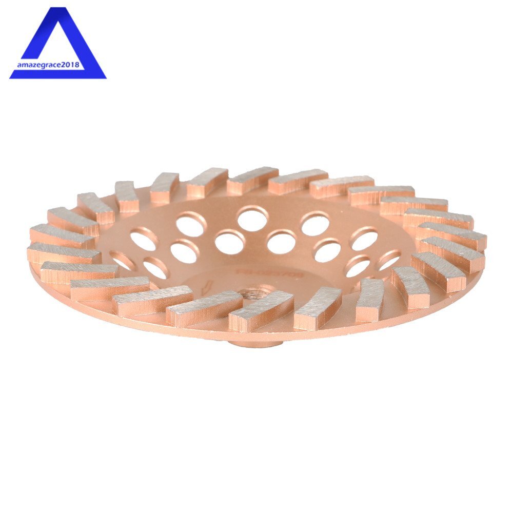 7" Concrete Grinding Cup Wheels 24 Seg Diamond Abrasive Segments 5/8"-11 Arbor