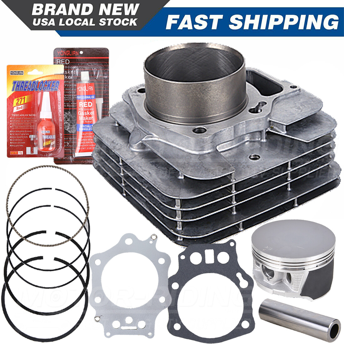 For Honda Foreman TRX 450 ES S FM FE Top End Rebuild Kit Cylinder Piston Gasket
