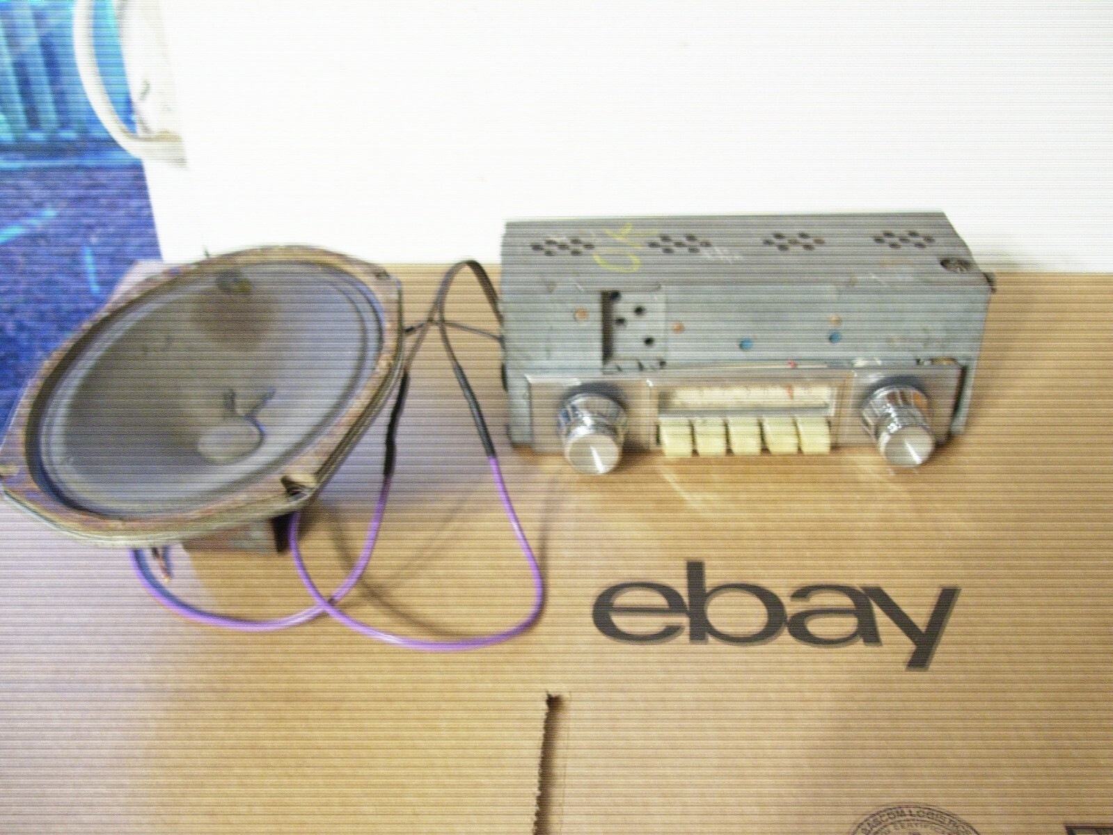 61 1961 Plymouth radio Good working with speaker