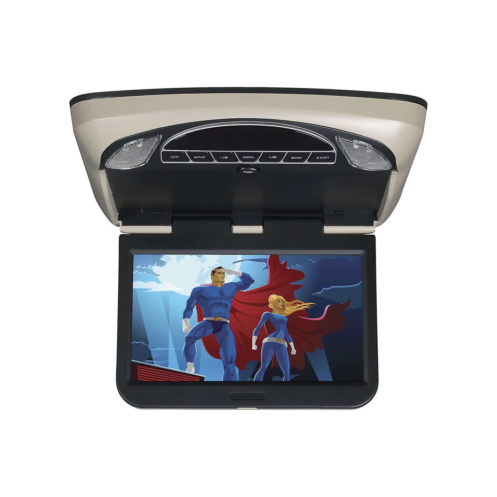 Voxx 13.3" HD LED Overhead DVD Monitor with HDMI Input
