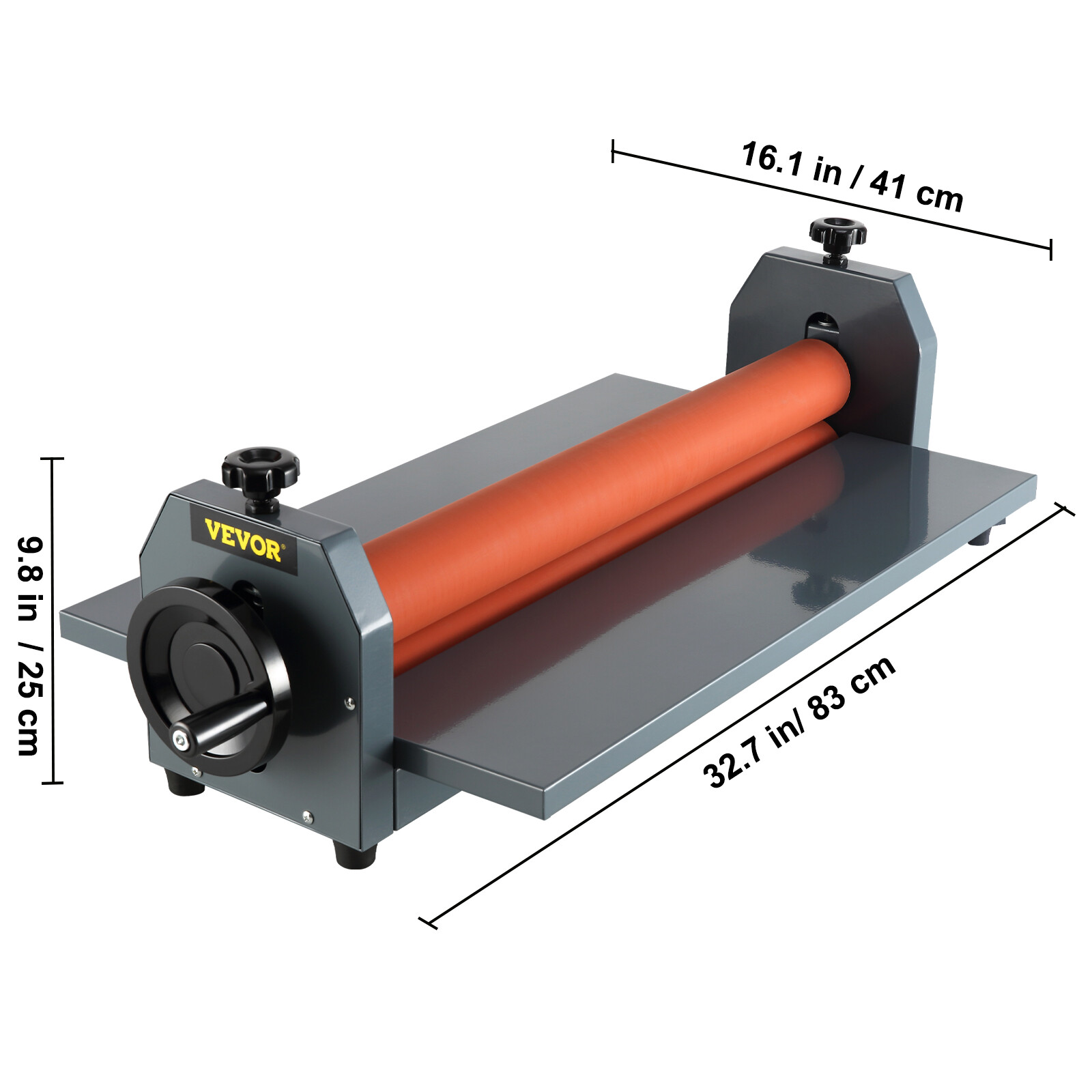 VEVOR 25.5in 648mm Manual Cold Roll Laminator Vinyl Photo Laminating Machine