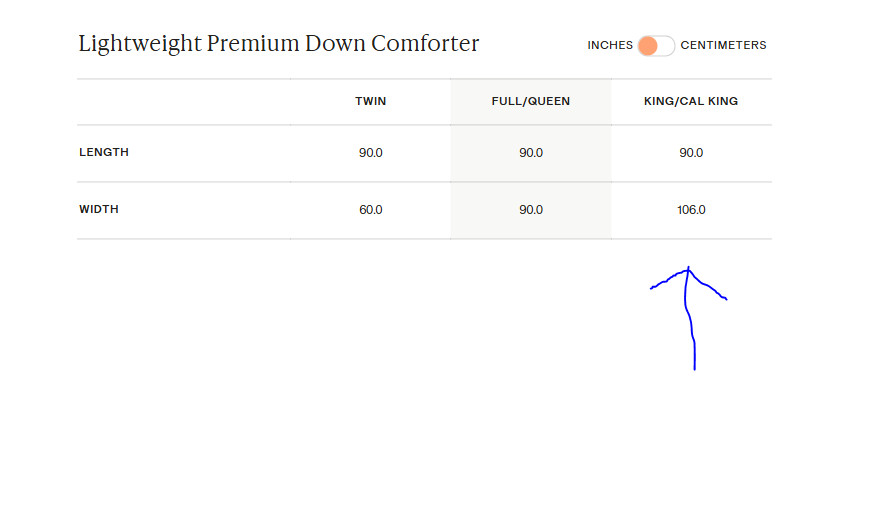 NWT QUINCE PREMIUM DUCK DOWN COMFORTER KING / CAL KING INSERT LIGHTWEIGHT