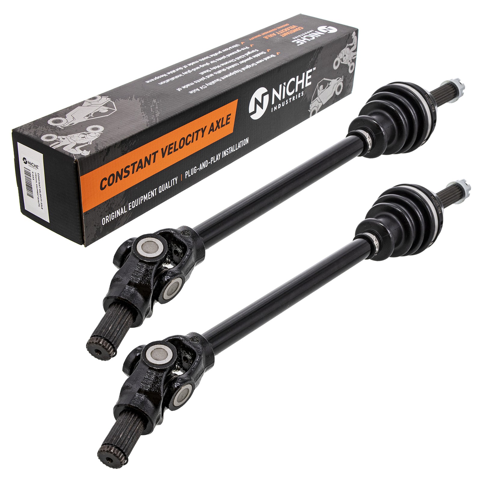 NICHE Front CV Axle Drive Shaft for Polaris Ranger 500 425 1380230 2 Pack UTV