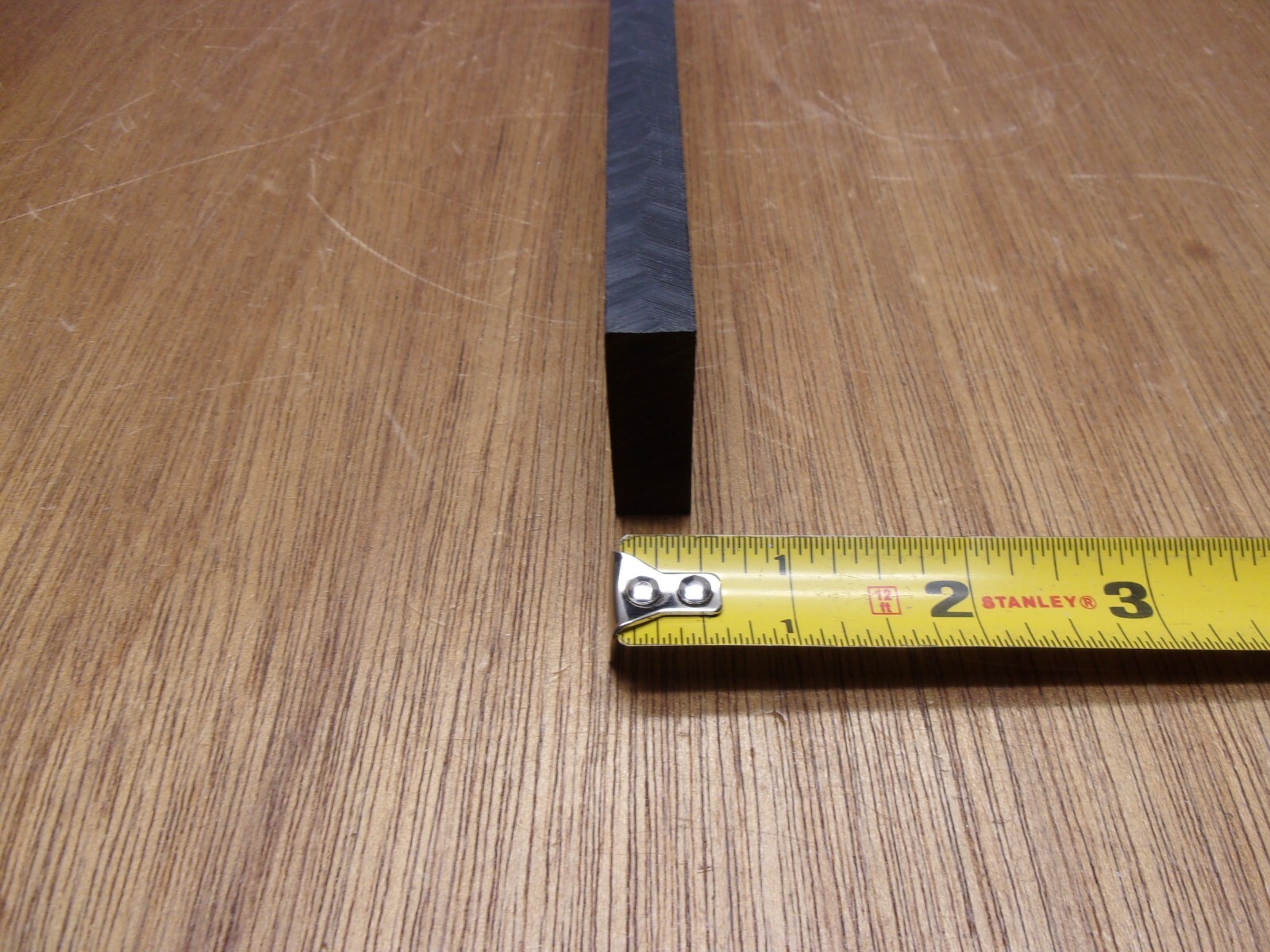 1-1/2" X 1/2" X 10" UHMW PE Tivar Black Flat Bar Plate Stock FDA Compliant