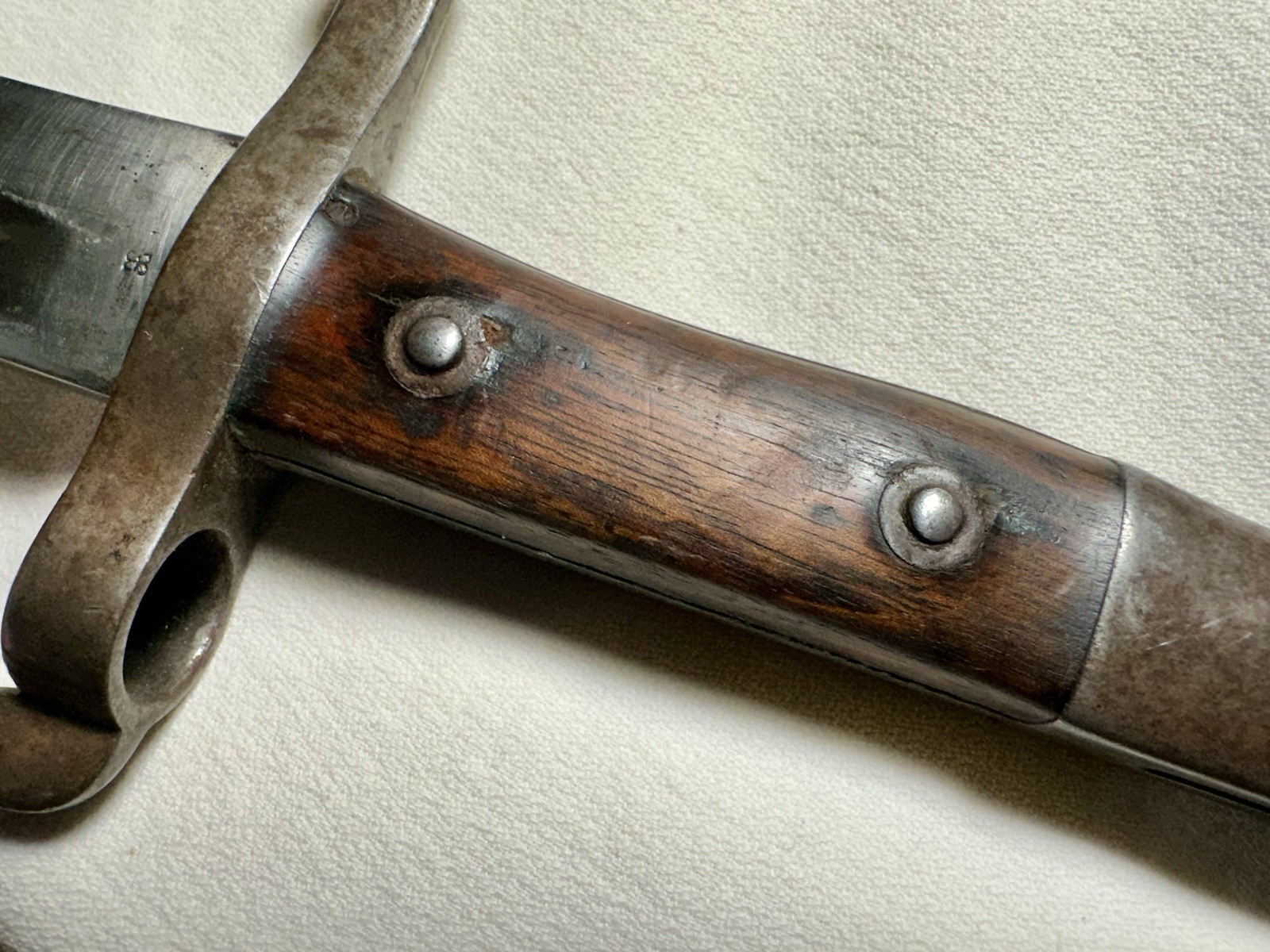 1886 WWII Portuguese Bayonet with scabbard