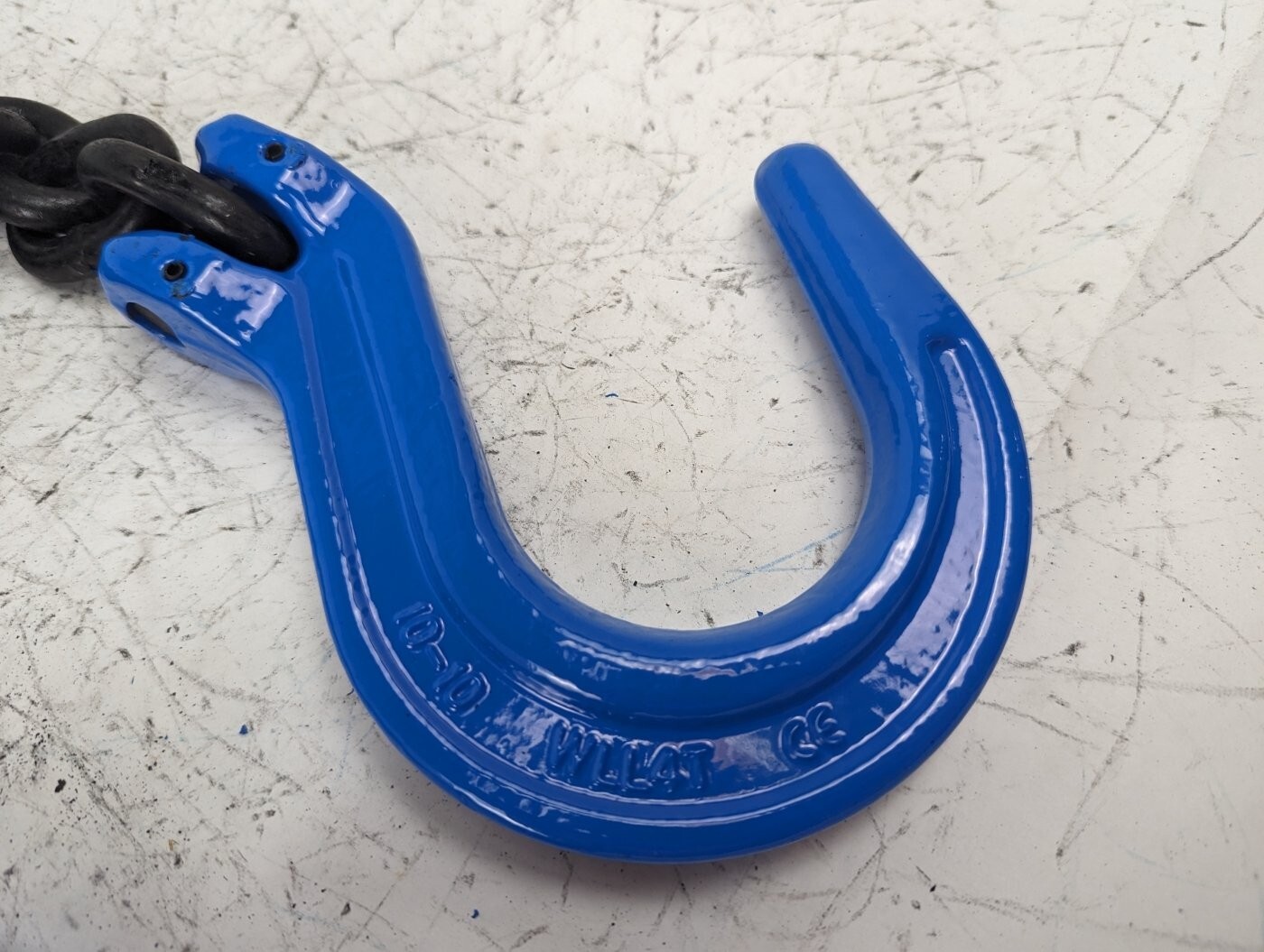 3/8" x 10' G100 Chain with Grab Hook and Foundry Hook (2 Pack)