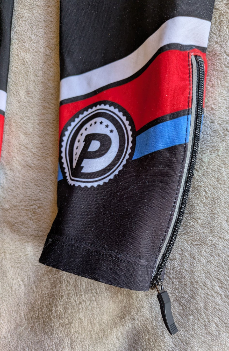 CASTELLI Cycling Leg Warmers Adult L Black Red White Blue