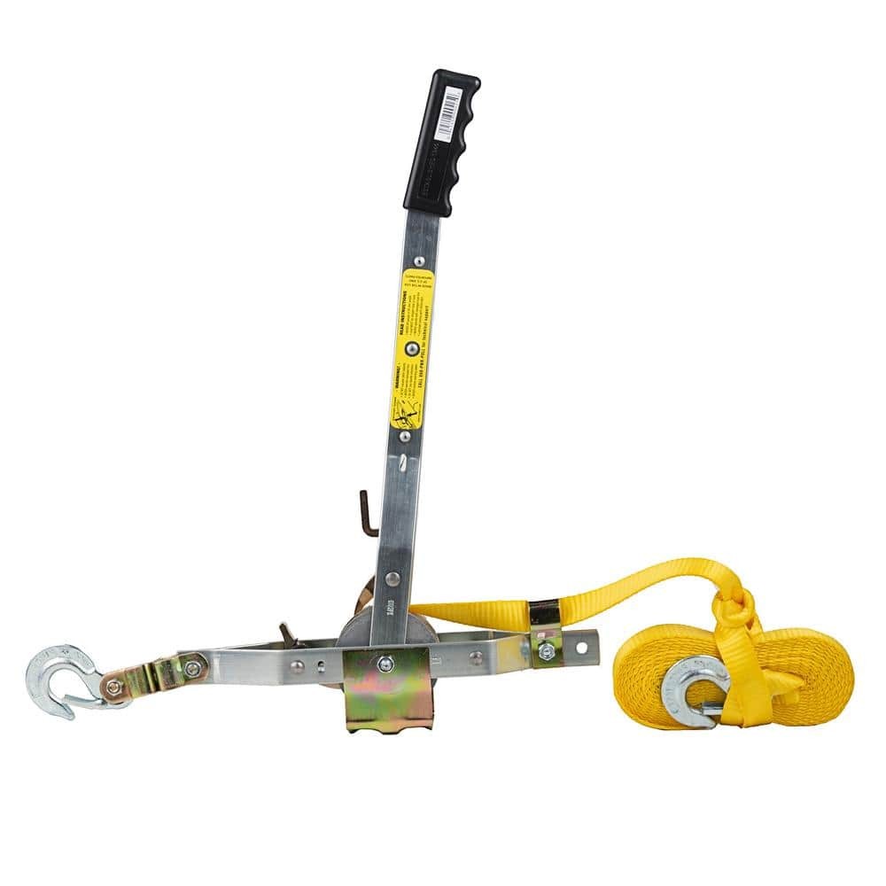 Maasdam Pow'R Pull 2,000 lb. 25 ft. Max Lift 10:1 Leverage Web Strap Puller Tool